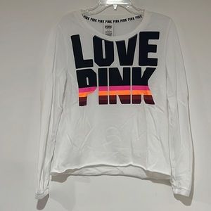 Victoria’s Secret Love Pink Sweatshirt Size S Never Worn No Tags Hard to Find